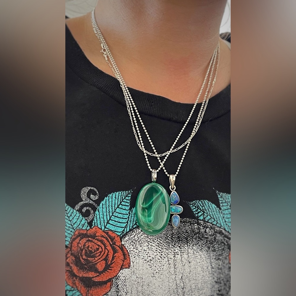 Beautiful Malachite Pendant | Natural Gemstone